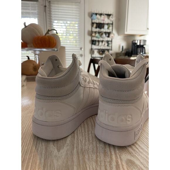 New Size 8 Women’s adidas Hoops 3.0 Mid White Dash Grey Classic shoes Basketball - Picture 5 of 6